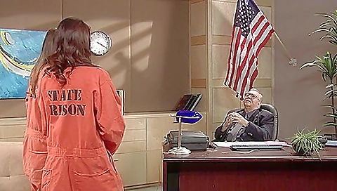 Sexy young blonde tranny and facial cumshot for a