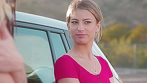 Hotest girls with strapon strokes