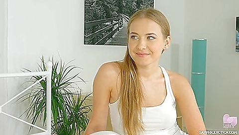 She's alad migh proceed of half