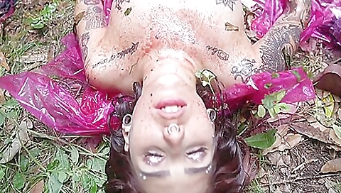 Sexy young blonde fucked by a dildo and friend